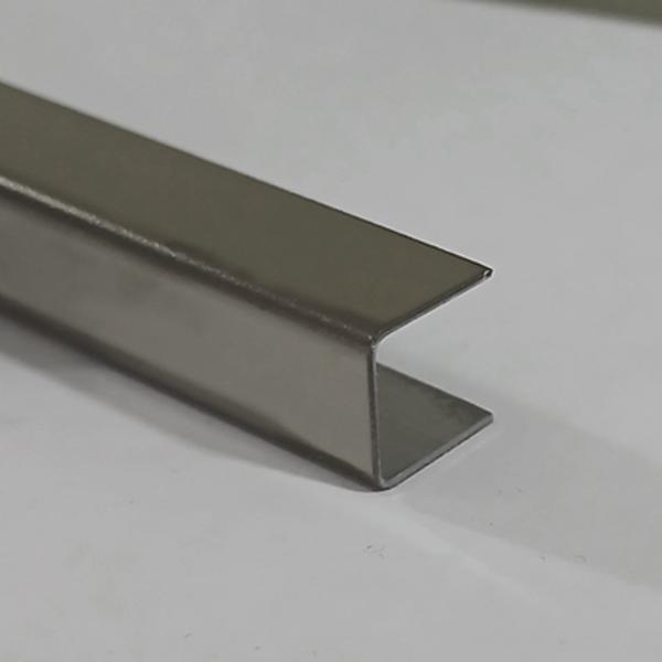 Profil U decorativ din inox, A=10mm, l=10mm