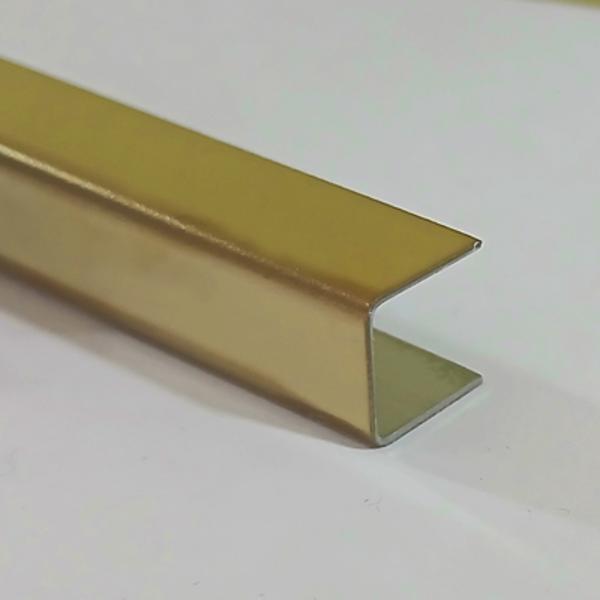 Profil U decorativ din inox, A=10mm, l=10mm