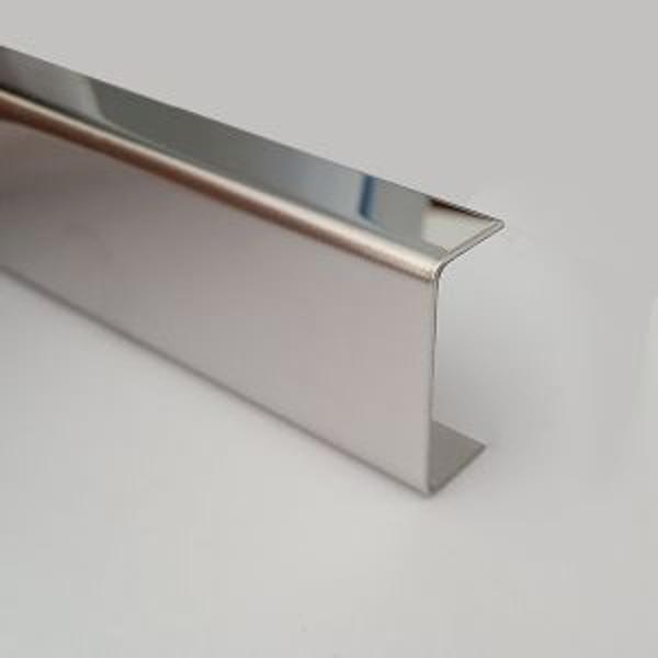 Profil U decorativ din inox, A=8mm, l=30mm