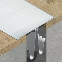 GOA803- Profil de dilatatie din aluminiu eloxat pentru mascare rost 25-55mm perete / tavan