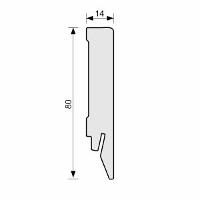 Plinta MDF Egger dreapta 80x14 mm, 2, 4 m, pentru parchet EL2161O - L717