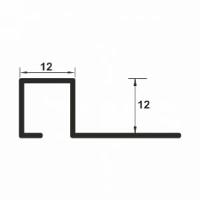 Bagheta patrata din inox, 12x12mm
