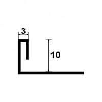 Bagheta dreapta din inox, pentru ceramica, A=10mm