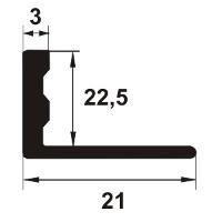 EFA225-Bagheta flexibila din aluminiu natural 22,5mm