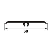 GOA603-Profil de dilatatie din aluminiu eloxat pentru mascare rost 20-40mm perete / tavan