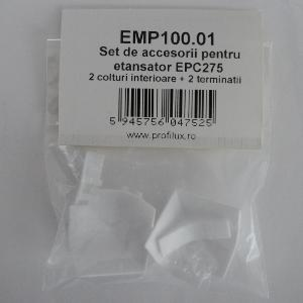 EMP100-Set de accesorii pentru etansator EPC275 (2 colturi interioare + 2 terminatii ) 